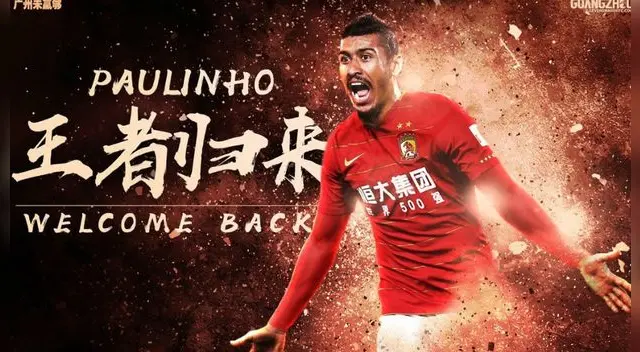 Paulinho jugará cuatro temporadas en China
