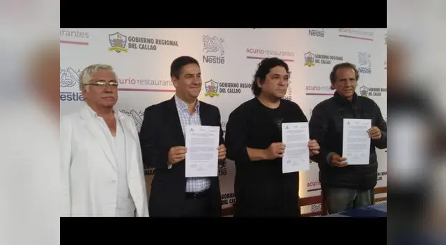 Gastón Acurio firmo convenio junto a empresa privada y el Gobierno Regional del Callao Gastón Acurio firmo convenio junto a empresa privada y el Gobierno Regional del Callao
