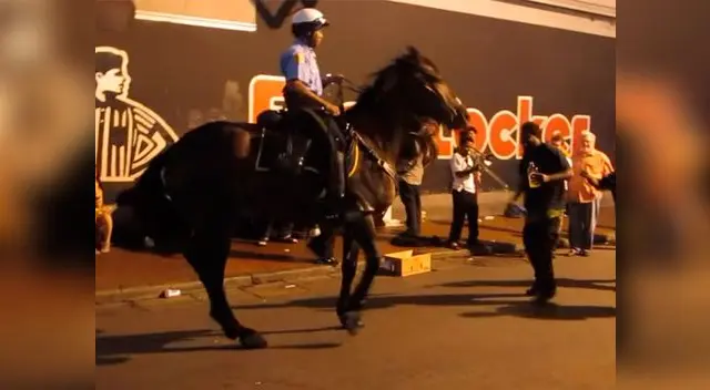 Caballo policía se pone a bailar al escuchar su canción favorita Caballo policía se pone a bailar al escuchar su canción favorita