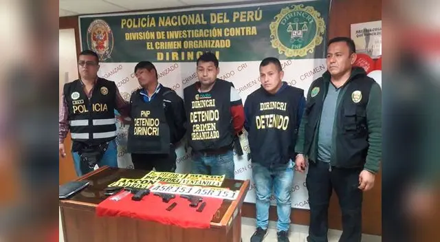 Los tres sujetos serían parte de banda criminal en Lima Norte Los tres sujetos serían parte de banda criminal en Lima Norte