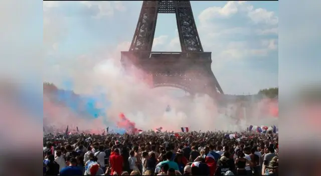 Celebraciones en el centro de París