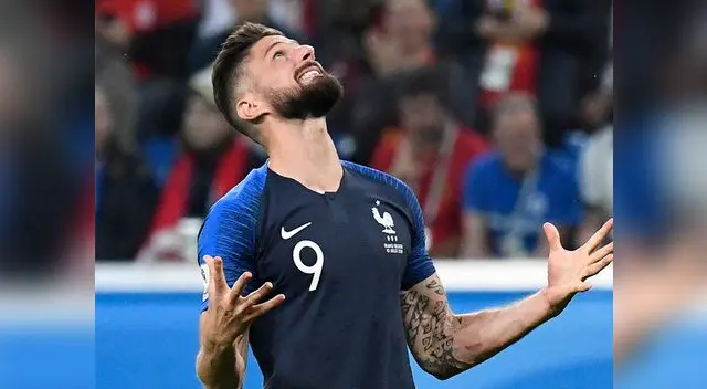 El delantero francés Oliver Giroud no anotó ningún gol en Rusia 2018 El delantero francés Oliver Giroud no anotó ningún gol en Rusia 2018