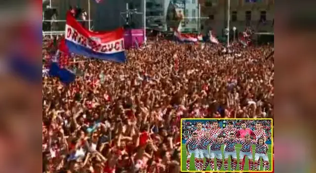 Croacia fue recibido por miles de personas tras quedar segundos en Rusia 2018 