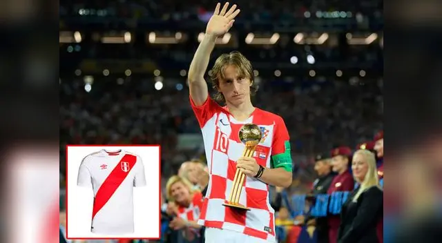 Luka Modric recibió camiseta de la selección peruana y sorprendió con confesión