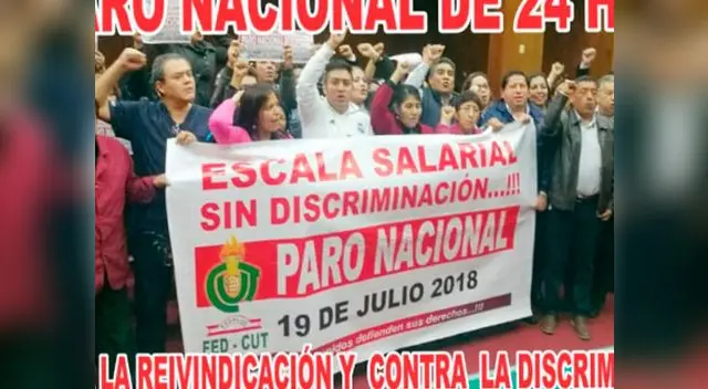 Paro de trabajadores de EsSalud este jueves 19 de julio