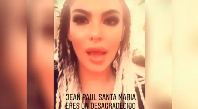 Angie Jibaja  destruye a Jean Paul Santa María y realiza terrible advertencia 