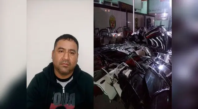 El detenido con los autopartes robados El detenido con los autopartes robados