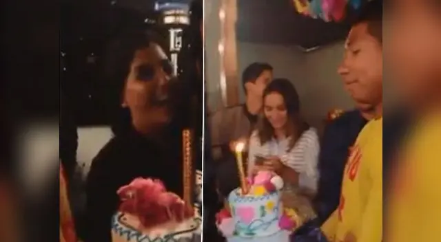Edison Flores celebró el cumpleaños de su novia Ana Siucho