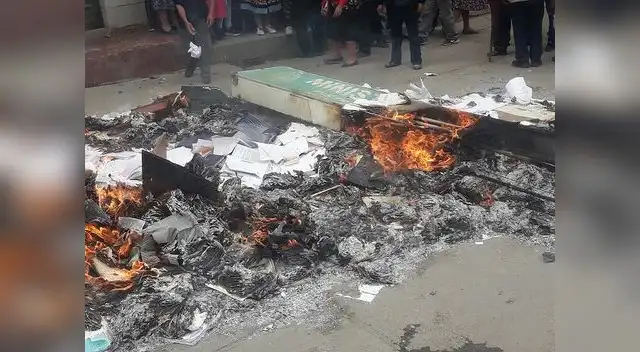 Los documentos del Ministerio Público quedaron en cenizas Los documentos del Ministerio Público quedaron en cenizas