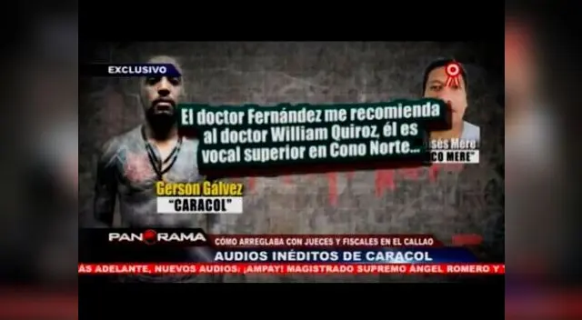 "Caracol" coordinaba con jueces y fiscales del Callao