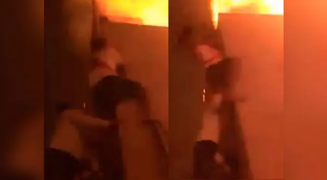 Hombre arriesga su vida para salvar a su mascota de un incendio