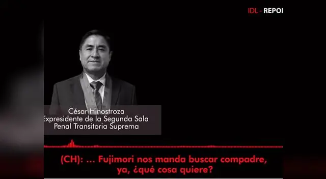 Difunden nuevo audio de Cesar Hinostroza