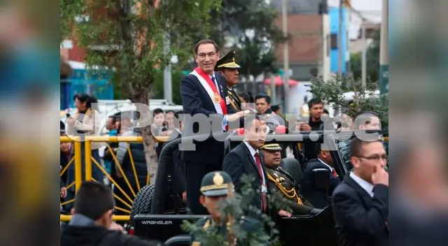 Presidente llega a la Parada Militar (Foto: Marco Cotrina )