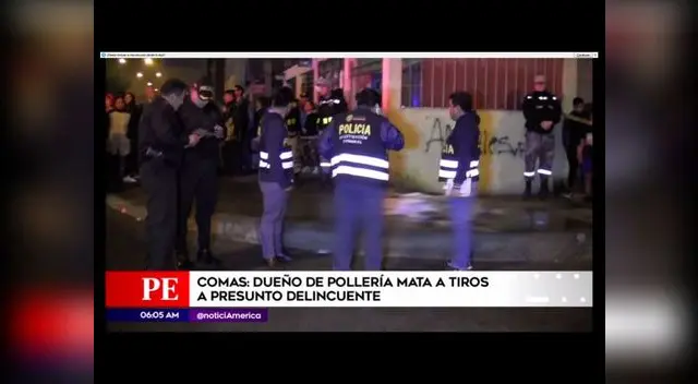 Dueño de pollería mató ladrón en Comas