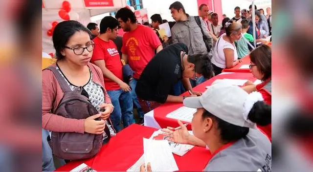 Más de 3 000 vacantes de trabajo en 60 empresas formales de Lima