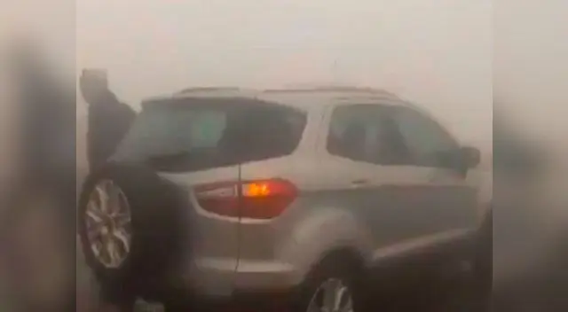 Choque múltiple en Variante de Pasamayo