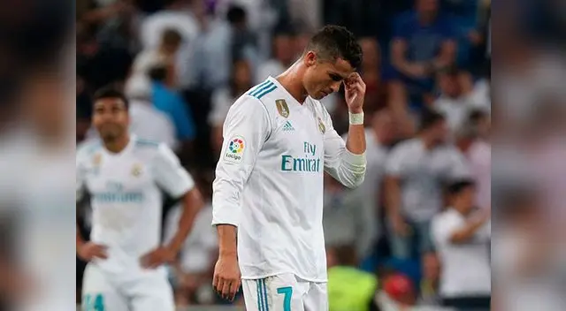 Cristiano Ronaldo vistiendo los colores del Real Madrid