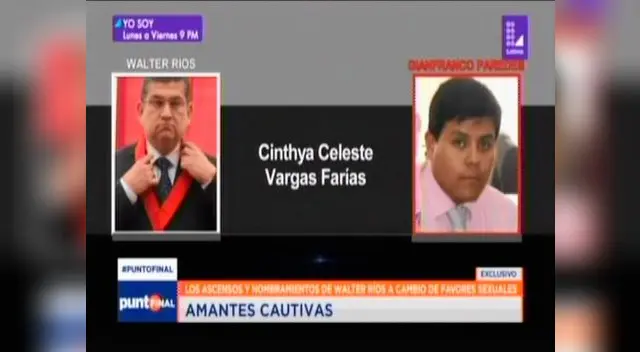 Walter Ríos hacía nombramientos y daba ascensos a cambio de favores sexuales 
