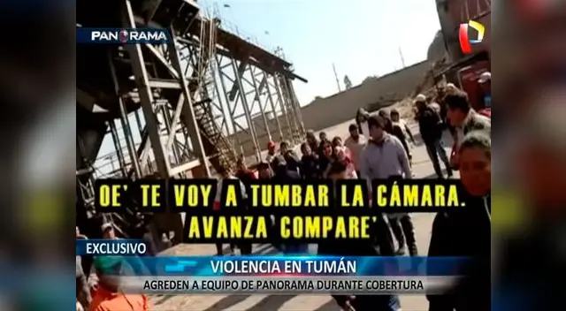 Periodistas de Panorama son agredidos en las instalaciones de azucarera Tumán Periodistas de Panorama son agredidos en las instalaciones de azucarera Tumán