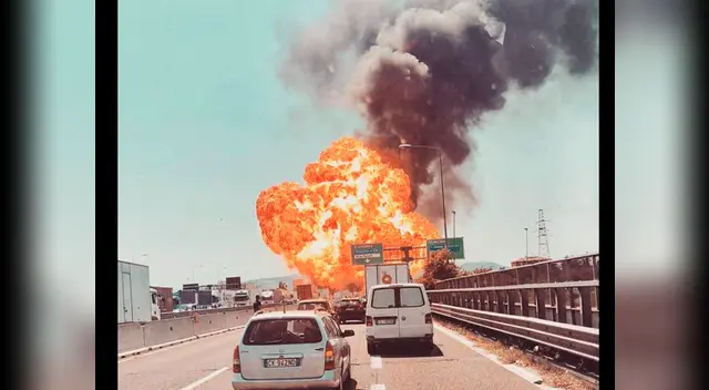 La explosión de un camión cisterna desató un incendio que dejo 2 muertos 
