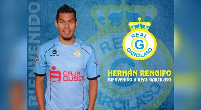 Rengifo posa con la camiseta de Garcilaso Rengifo posa con la camiseta de Garcilaso