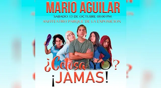 Mario Aguilar llega a Lima con su show "¿celosa yo? !jamás!" Mario Aguilar llega a Lima con su show "¿celosa yo? !jamás!"