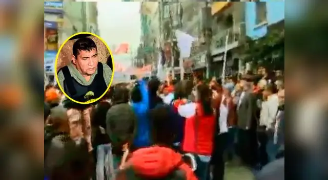 Protesta en Gamarra por caso Elías Cuba Protesta en Gamarra por caso Elías Cuba