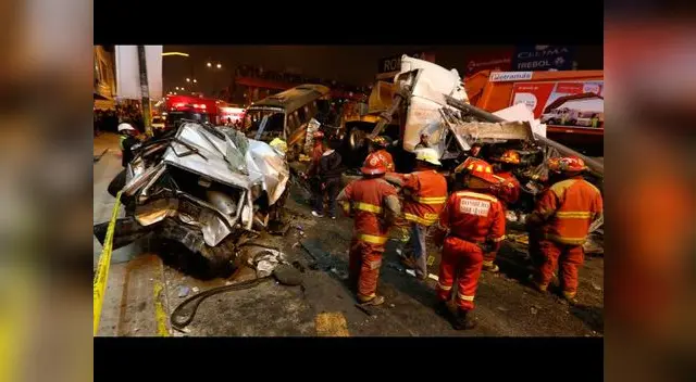 Nuevo choque  de bus con tráiler dejó 10 heridos en Paramonga