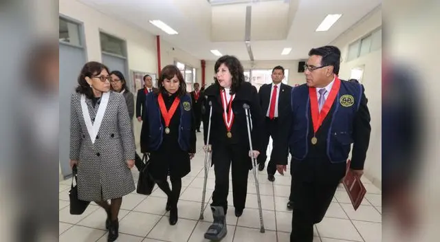 Jueza suprema Janet Tello inspeccionó Corte Superior de Lima Sur