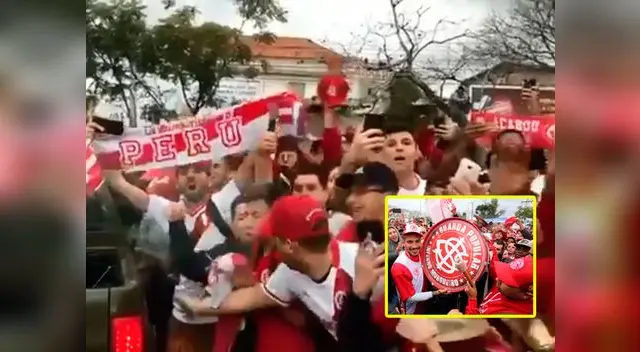 Gran recibimiento a Paolo Guerrero por hinchada de Inter de Porto Alegre | Foto: imagen y captura Twitter de Porto Alegre