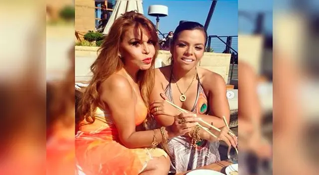 Josetty Hurtado, hija de Andrés Hurtado con su madre