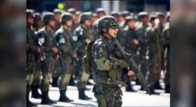 Tropas brasileras en la frontera con Venezuela Tropas brasileras en la frontera con Venezuela