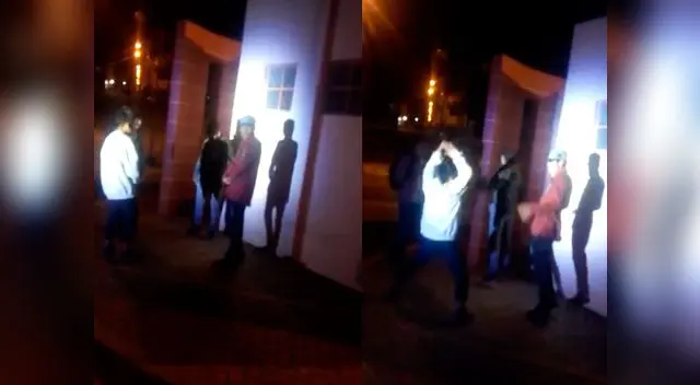 Policía encuentra a escolares bebiendo licor en plena vía pública y los castiga Policía encuentra a escolares bebiendo licor en plena vía pública y los castiga