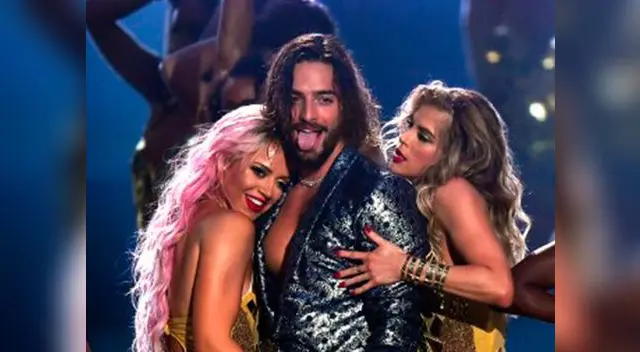 Bailarina tocó parte íntima de Maluma durante su presentación en los MTV Music Awards