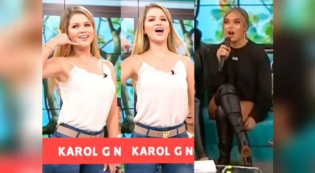 Karol G dio su opinión sobre baile y canto de Brunella Horna (Captura de Latina) Karol G dio su opinión sobre baile y canto de Brunella Horna (Captura de Latina)