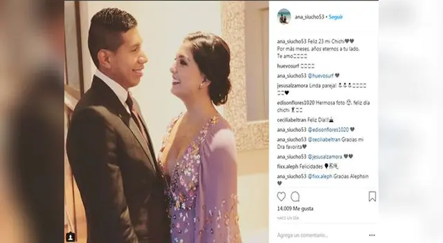 Edison Flores y Ana Siucho están de aniversario | Foto: Instagram Edison Flores y Ana Siucho están de aniversario | Foto: Instagram