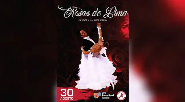 La Federación Peruana de Danza Deportiva con la Escuela Enda anuncian la próxima realización del Evento Rosas de Lima ha realizarse del 29 de agosto al 02 de setiembre en avenida Canevaro en Lince