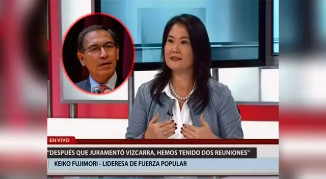 Keiko Fujimori reveló que se reunió dos veces con Martín Vizcarra | Foto: Captura Keiko Fujimori reveló que se reunió dos veces con Martín Vizcarra | Foto: Captura