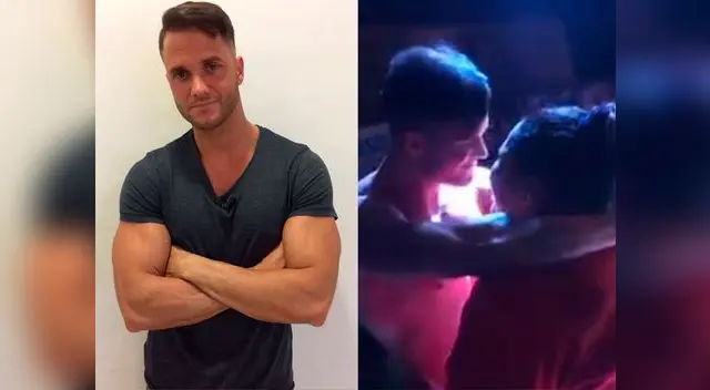 Fabio Agostini se besa con admiradora en show
