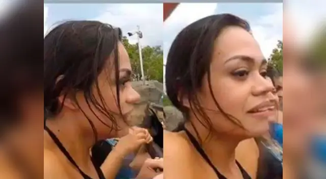 Mayra Goñi termina llorando tras subirse a juego mecánico Mayra Goñi termina llorando tras subirse a juego mecánico