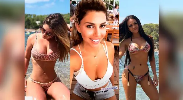 Flavia Laos, Mayra Goñi y Alondra García disfrutan de playas de Ibiza 