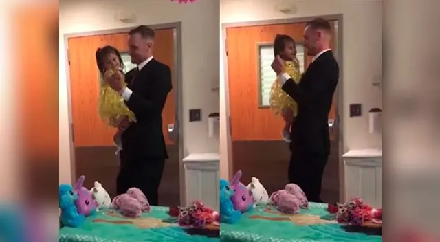 Padre sorprende a su hija de dos años con cáncer con ‘baile de princesas’ Padre sorprende a su hija de dos años con cáncer con ‘baile de princesas’