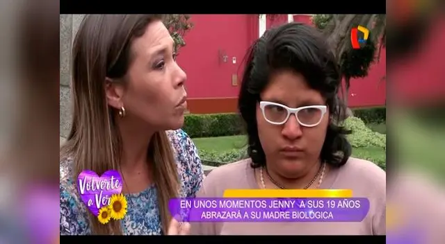 Jeny Martínez encontró a su madre luego de 15 años Jeny Martínez encontró a su madre luego de 15 años