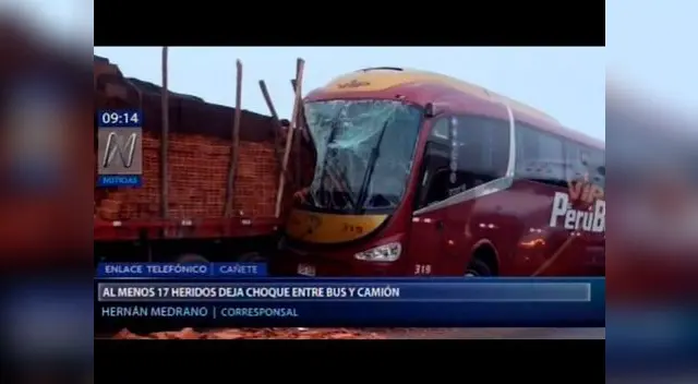 17 heridos en accidente en Cañete 17 heridos en accidente en Cañete