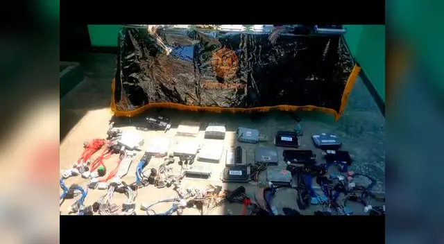 PNP investiga a que vehículos pertenecen lo incautado PNP investiga a que vehículos pertenecen lo incautado