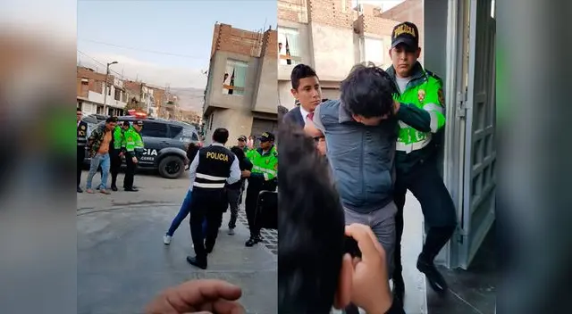 Esconden sus rostros los intervenidos por la PNP Esconden sus rostros los intervenidos por la PNP