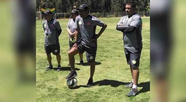 Jayo Legario Legario en su primer entrenamiento en Áncash. FOTO: Punto Deportivo Huaraz