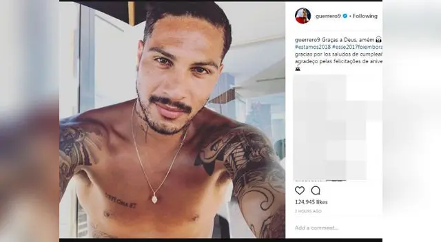 Paolo Guerrero tiene 2,7 millones de seguidores en Instragram
