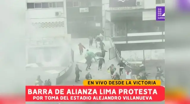 Se registró enfrentamiento entre barristas y miembros de iglesia evangélica. 