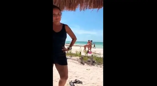 Joven fue captado por su esposa en plena grabación